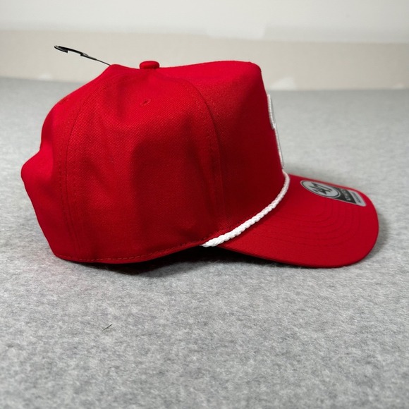 47 Brand Philadelphia Phillies Hat OSFA Red Rope Hat Adjustable SnapBack MLB NEW - Picture 4 of 6